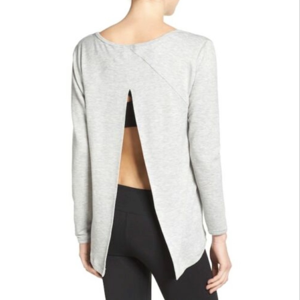 Zella Up and Away Pullover Gray Size Large